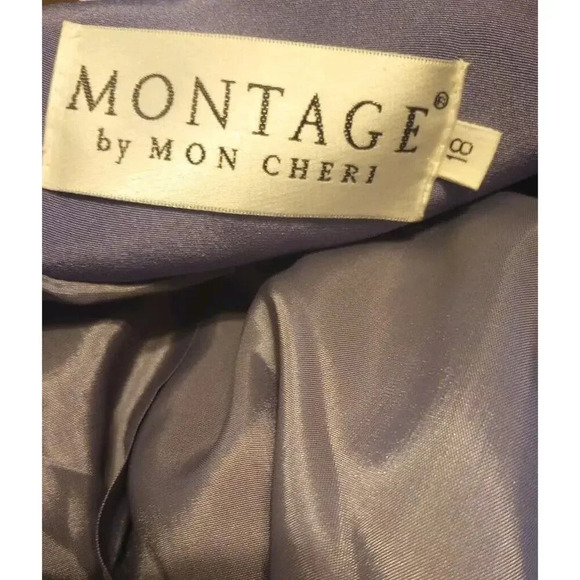 Montage by Mon Cheri Dress Jacket Set SZ 18 New Mother of Bride Beaded Formal - Picture 11 of 13